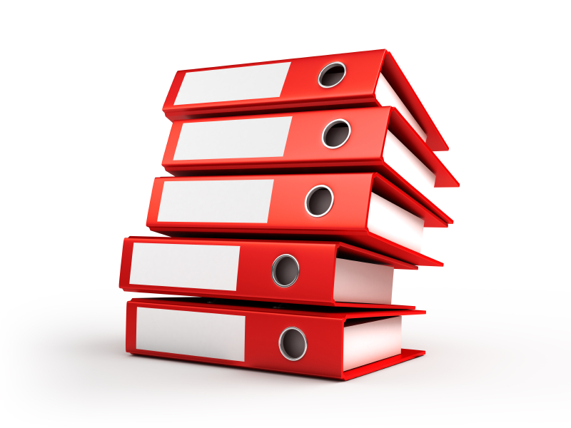 Ordners met administratie