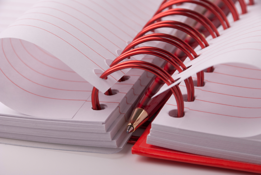 Schrijfmap met pen